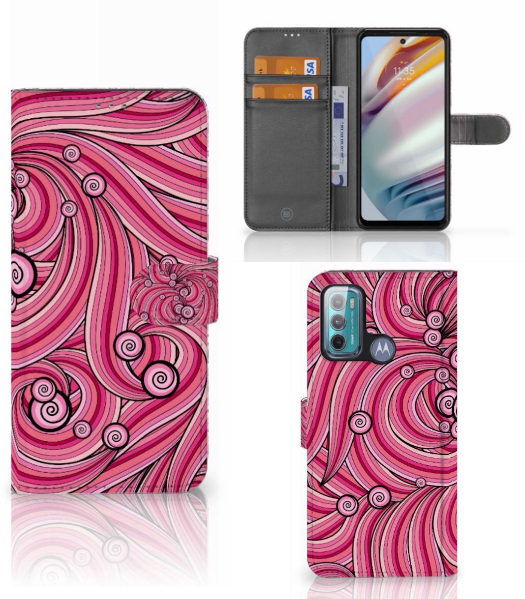 Motorola Moto G60 Hoesje Swirl Pink