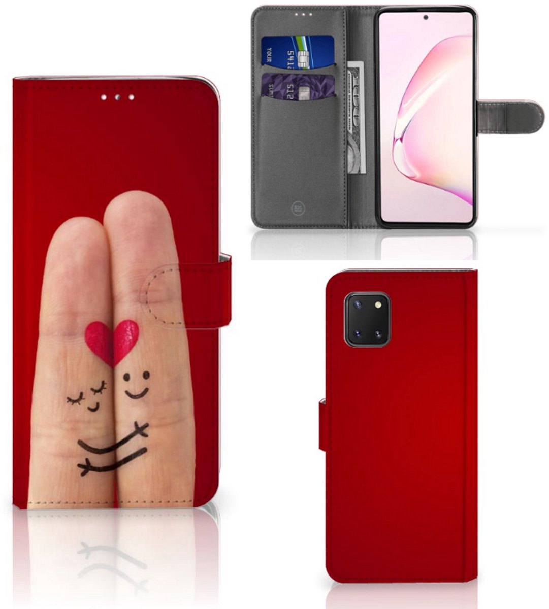 Samsung Note 10 Lite Wallet Case met Pasjes Liefde - Origineel Romantisch Cadeau