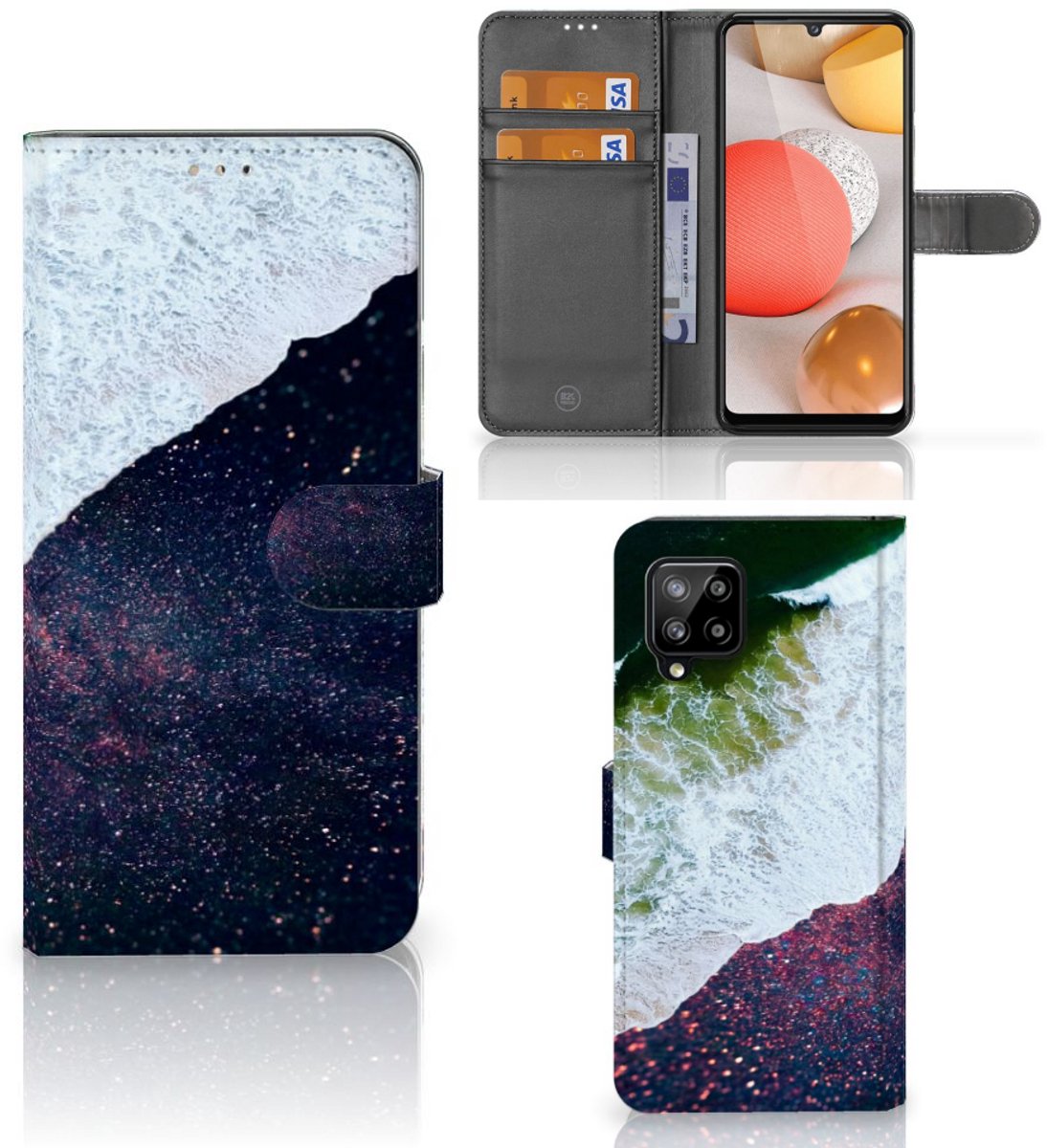 Samsung Galaxy A42 5G Book Case Sea in Space