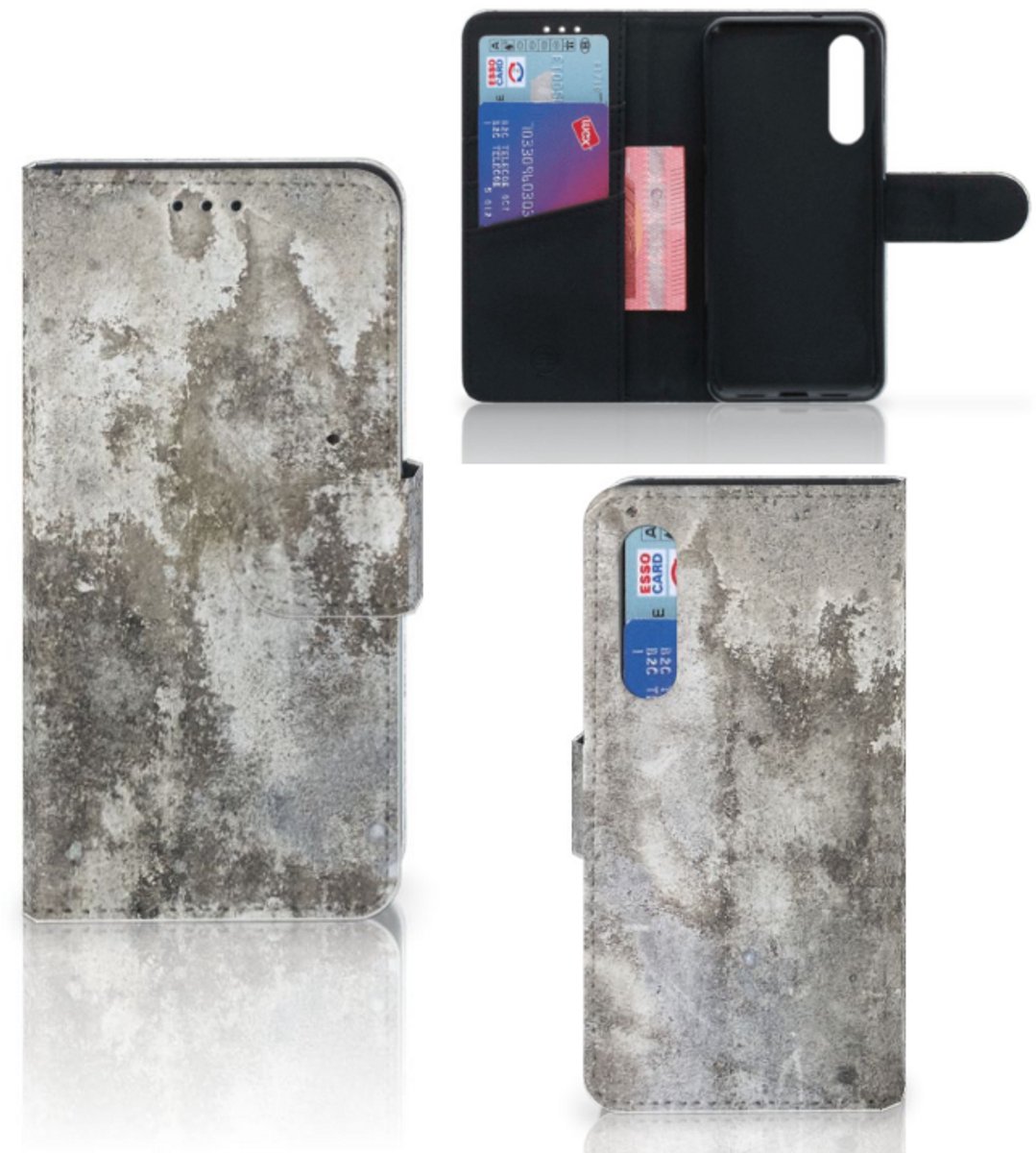 Xiaomi Mi 9 SE Bookcase Beton Print