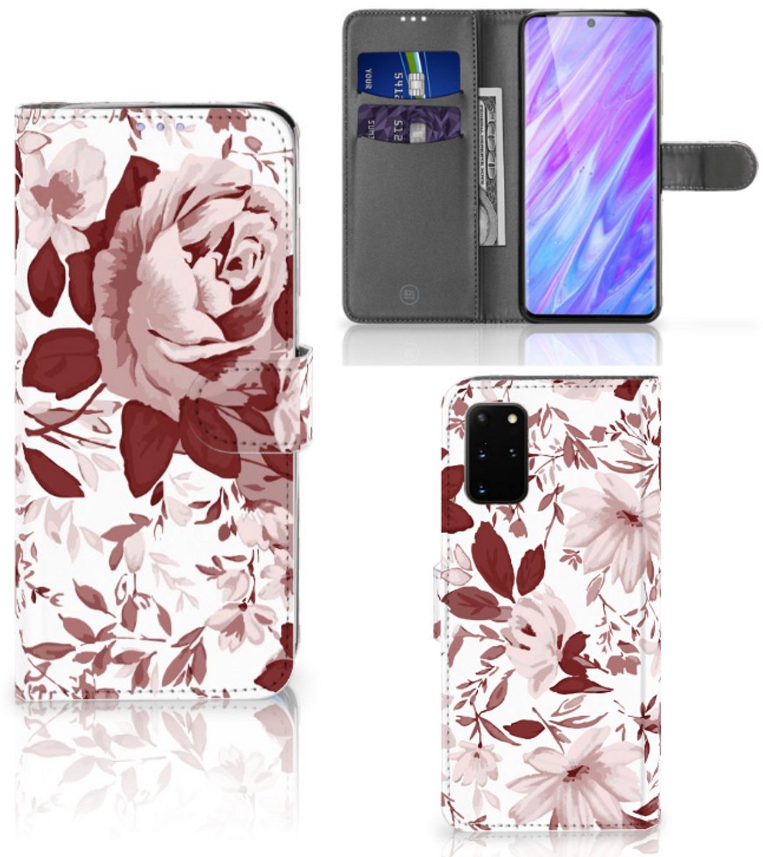 Hoesje Samsung Galaxy S20 Plus Watercolor Flowers
