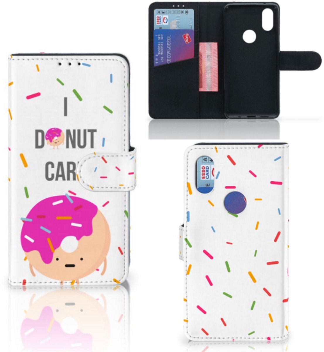 Xiaomi Mi Mix 2s Book Cover Donut Roze