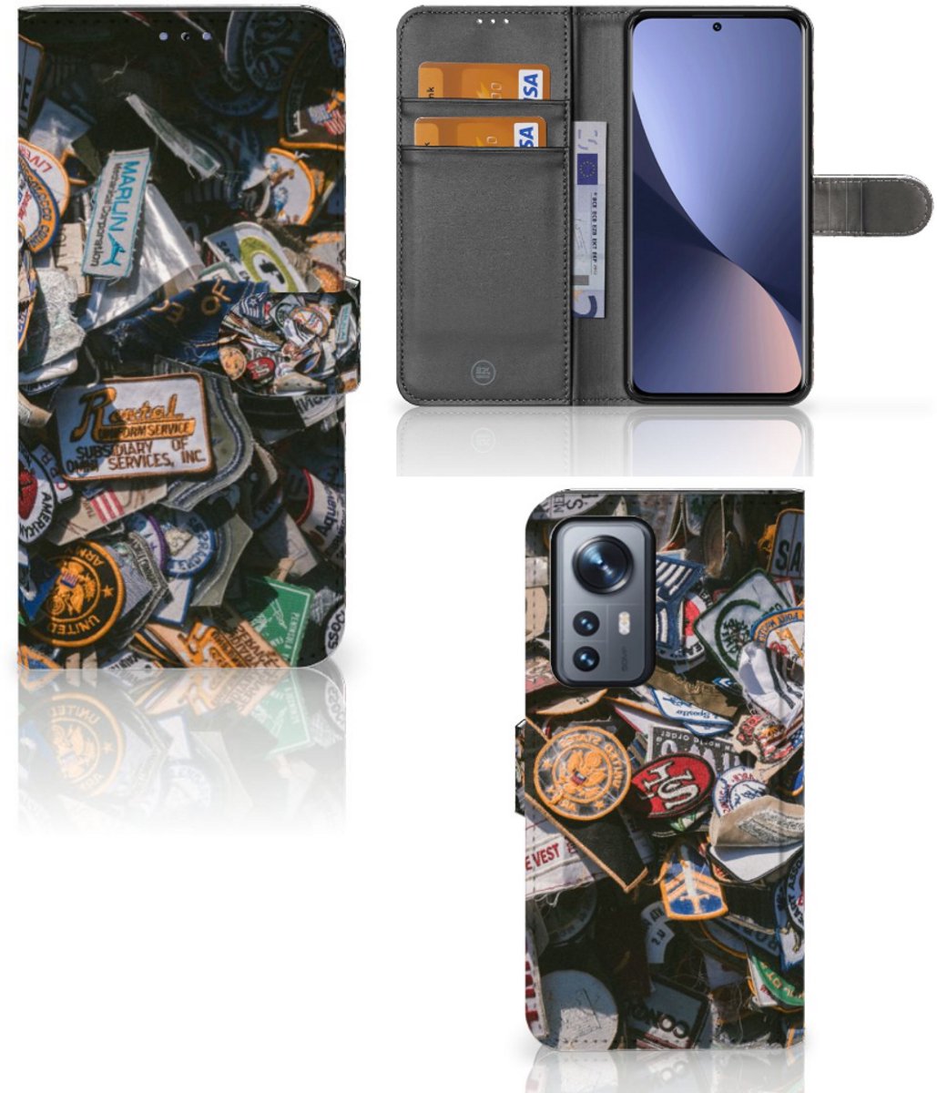 Xiaomi 12 Pro Telefoonhoesje met foto Badges