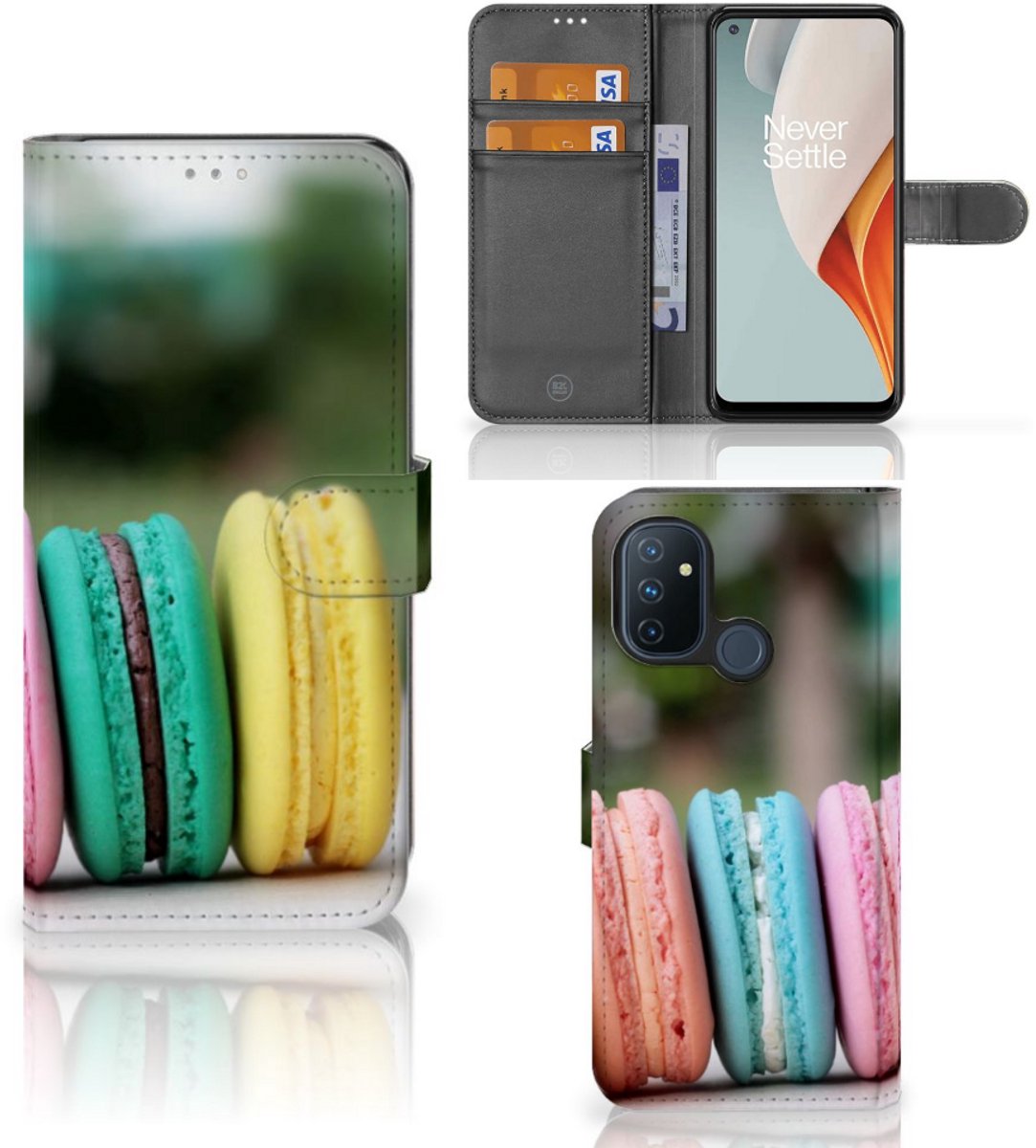 OnePlus Nord N100 Book Cover Macarons