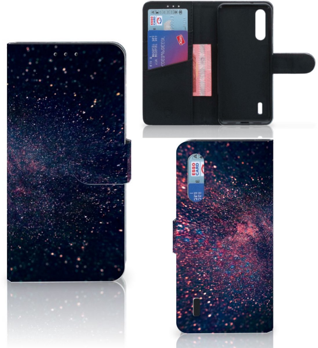 Xiaomi Mi 9 Lite Book Case Stars