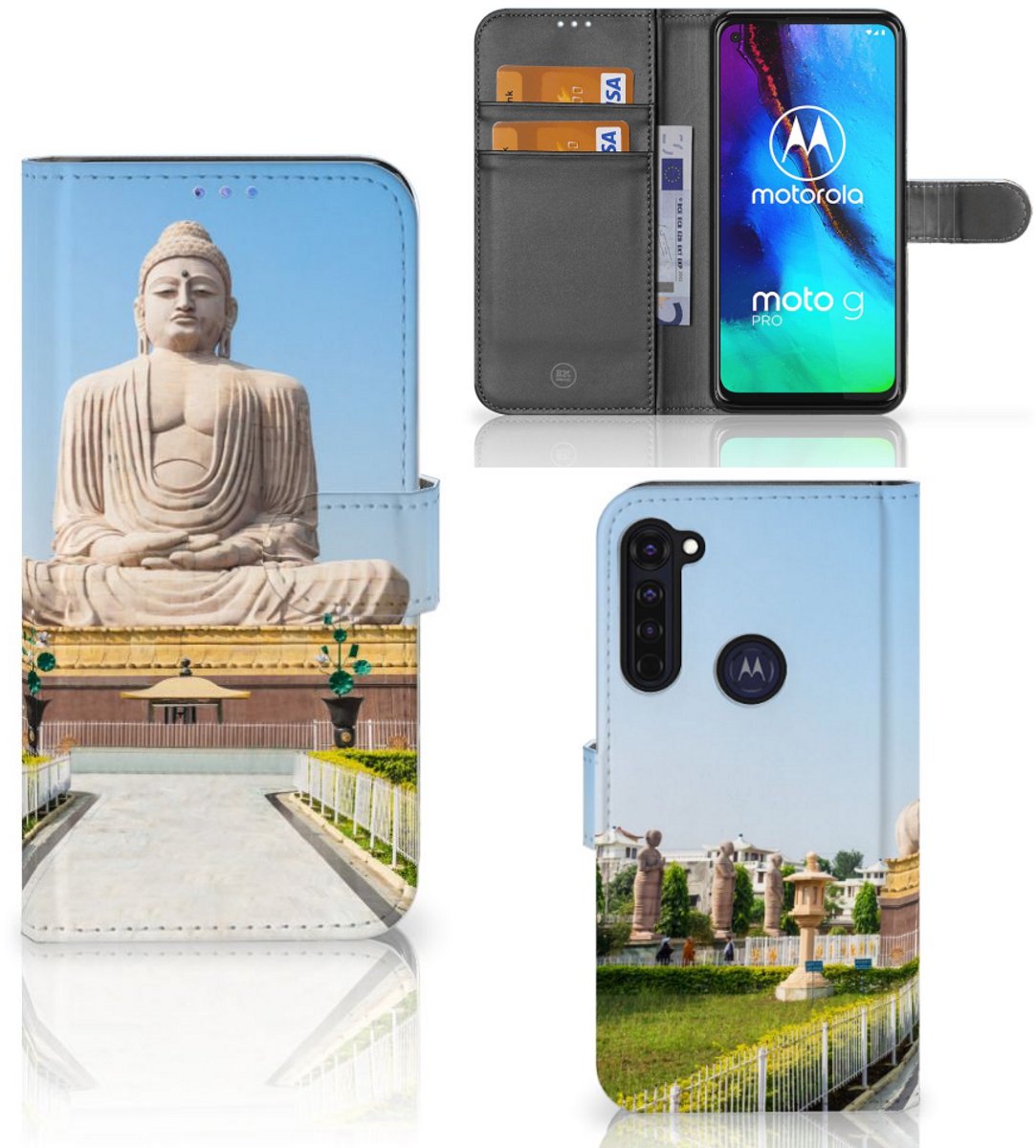 Motorola Moto G Pro Flip Cover Boeddha