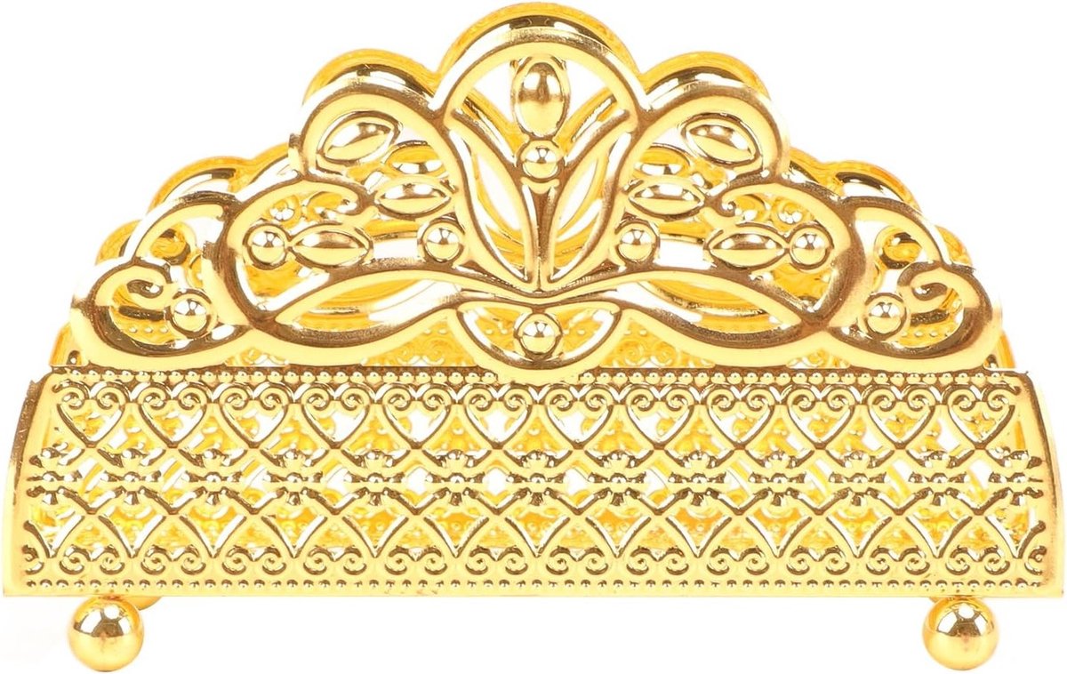 Elegante Servettenhouder van Metaal, Vintage Servetten Dispenser voor Eettafels, Luxe Organizer voor Keuken en Tafelgebruik, Ideaal voor Feestjes en Speciale Gelegenheden