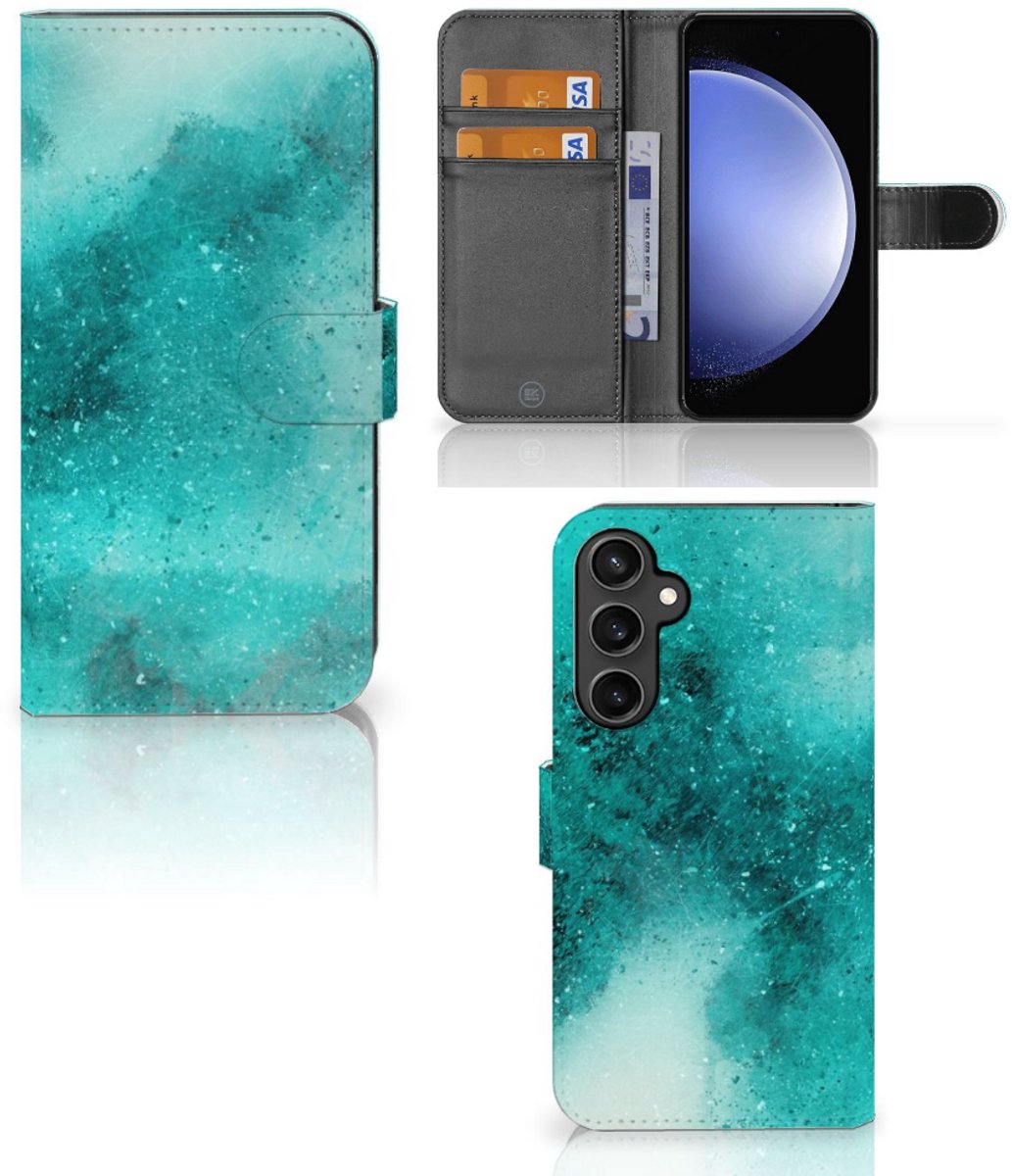 Hoesje Samsung Galaxy S23 FE Painting Blue