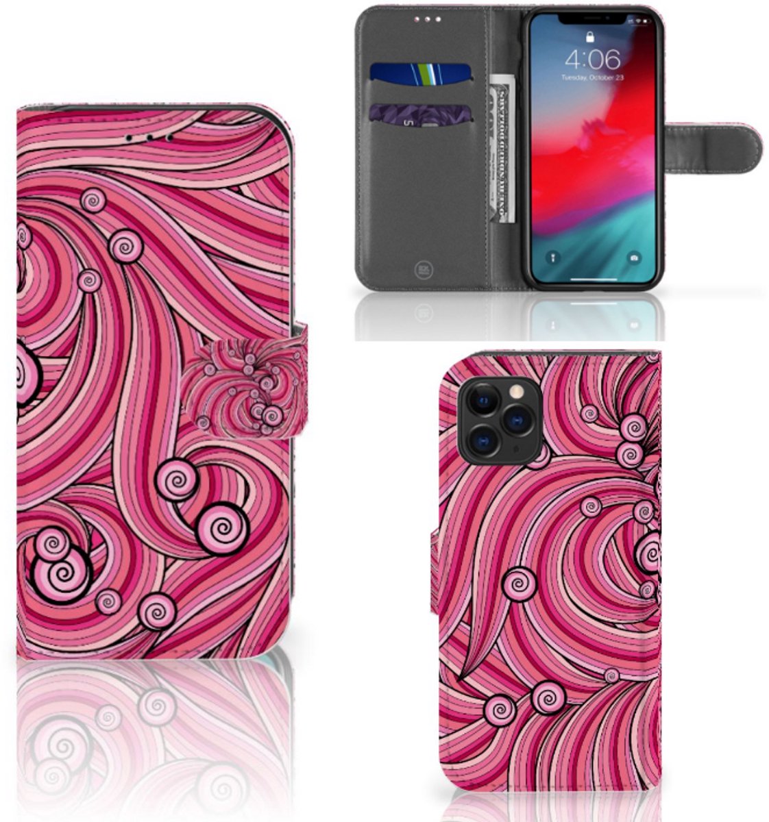 Apple iPhone 11 Pro Hoesje Swirl Pink