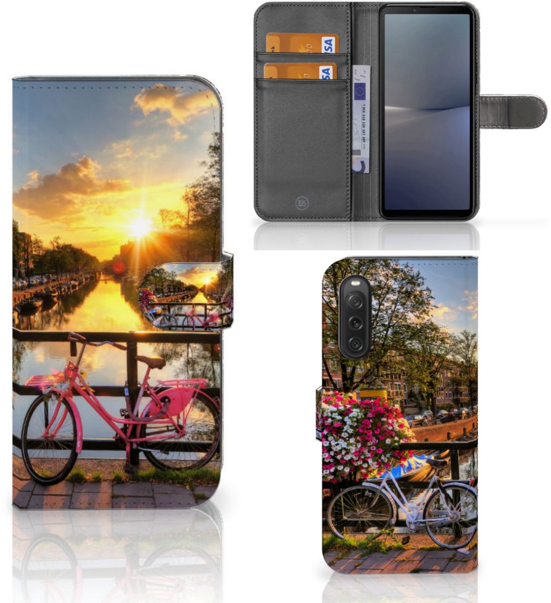 Sony Xperia 10 V Flip Cover Amsterdamse Grachten