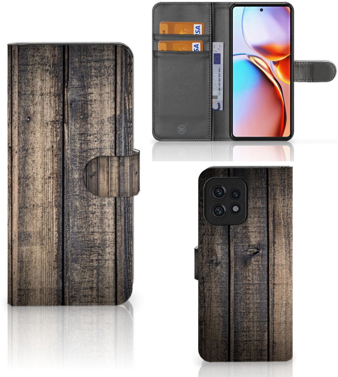 Motorola Edge 40 Pro Book Style Case Steigerhout