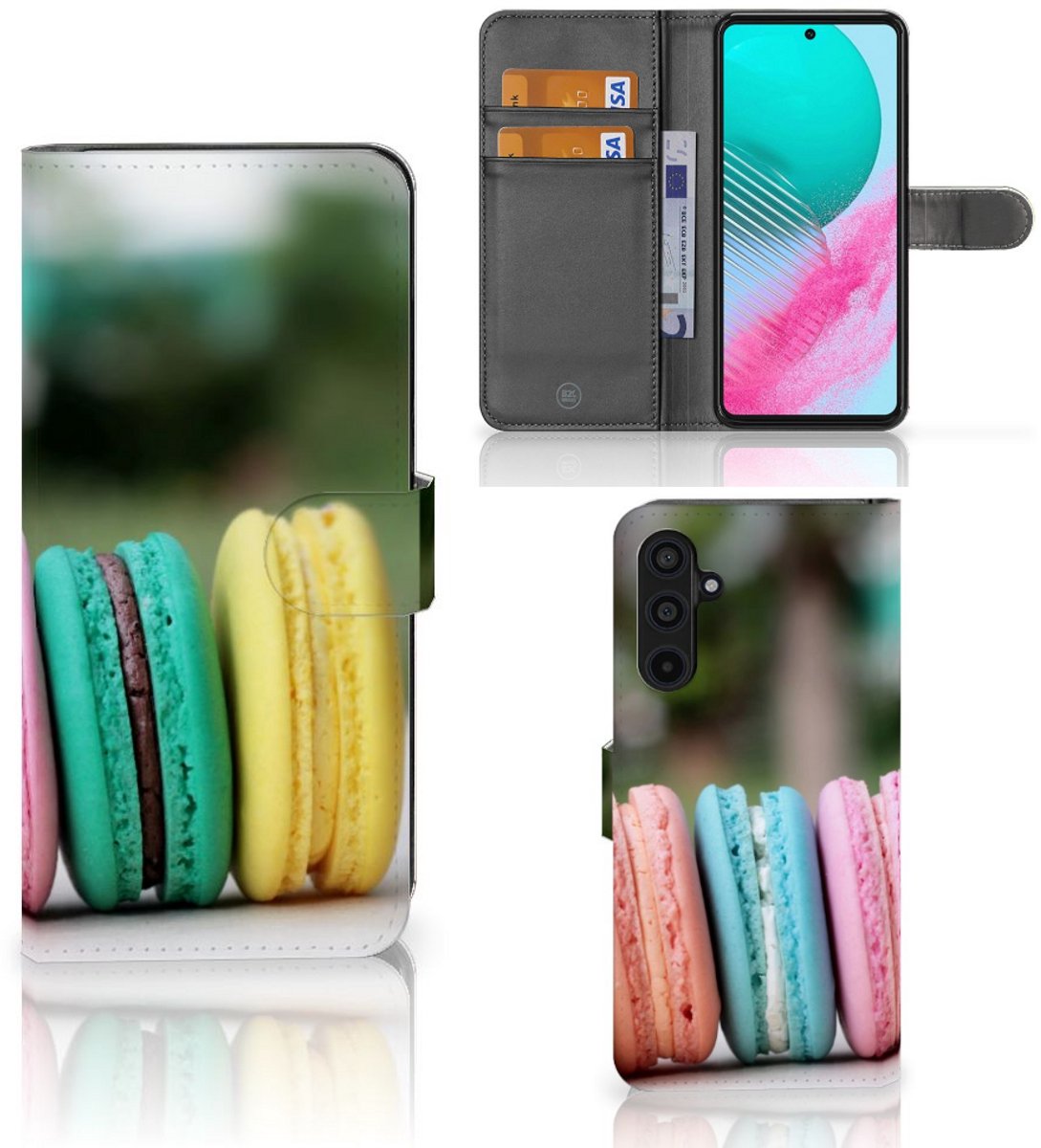 Samsung Galaxy M54 Book Cover Macarons