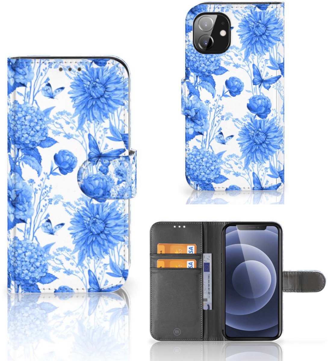 Hoesje voor Apple iPhone 12 Mini Flowers Blue