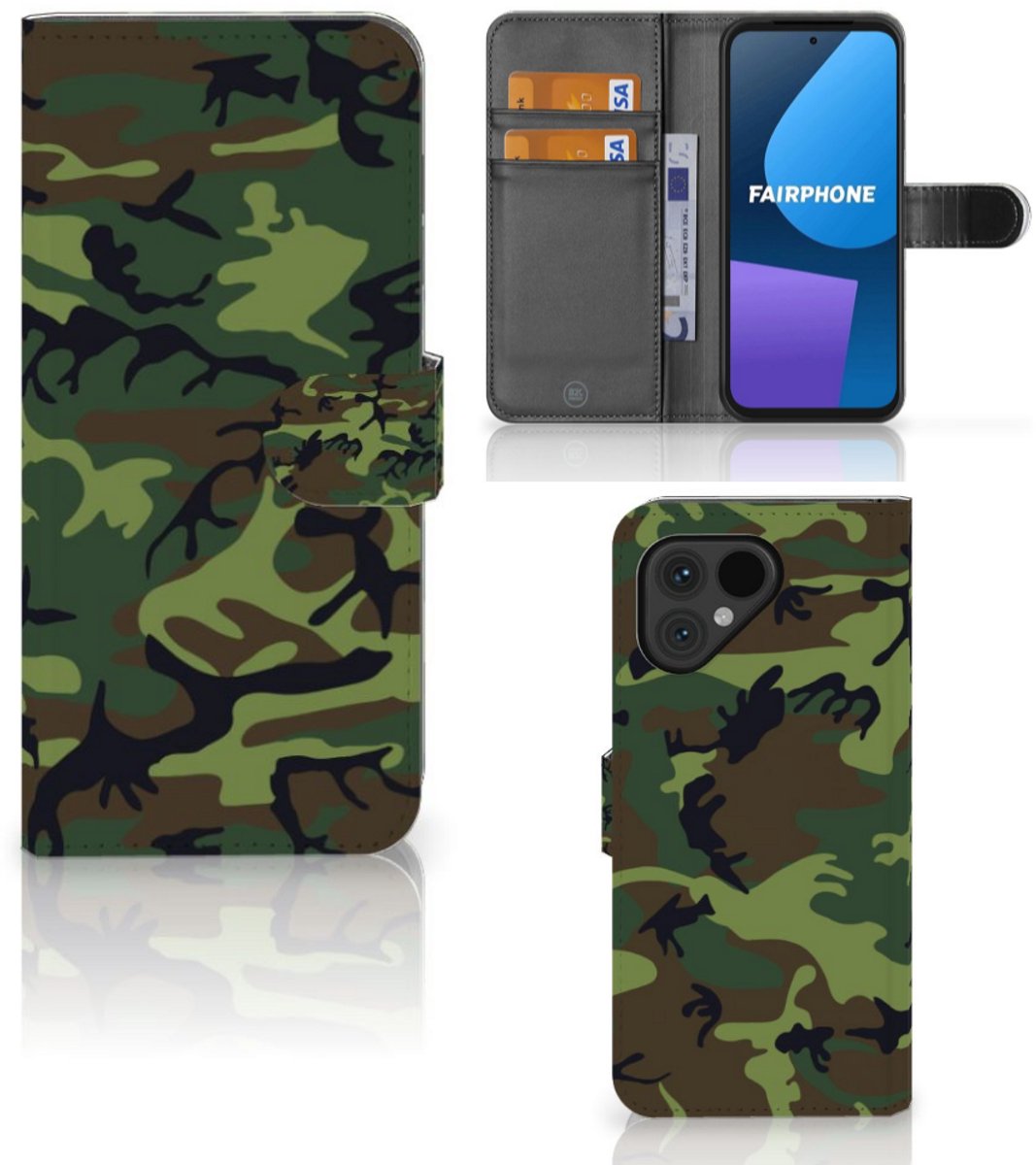 Fairphone 5 Telefoon Hoesje Army Dark