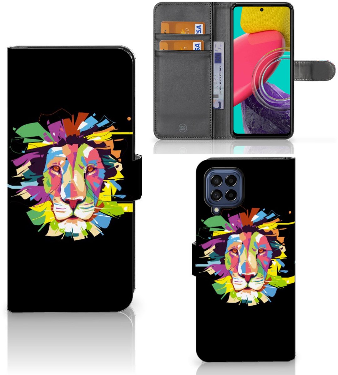 Samsung Galaxy M53 Leuk Hoesje Lion Color