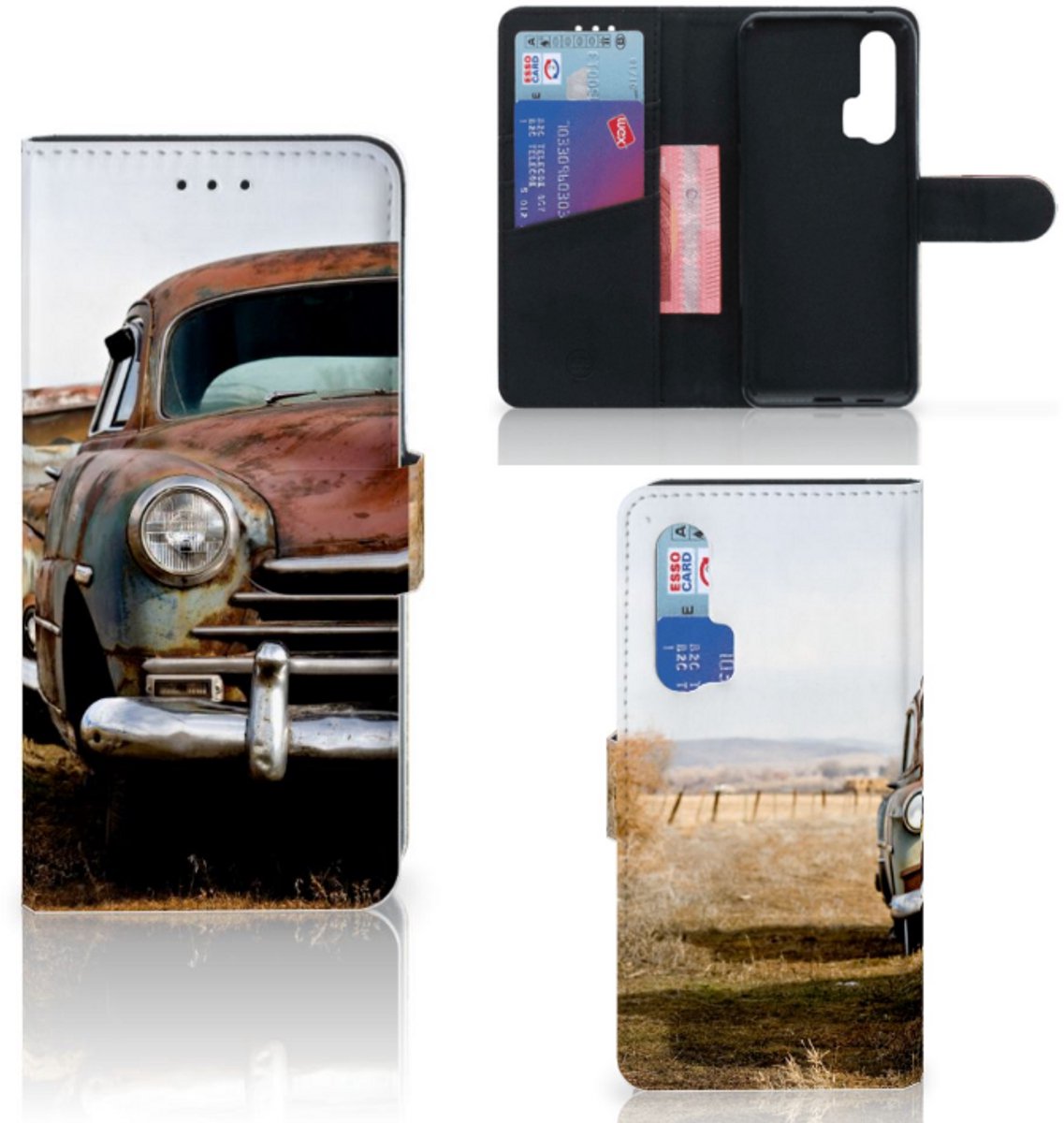 Honor 20 Pro Telefoonhoesje met foto Vintage Auto