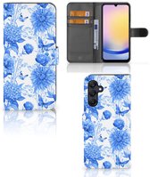 Hoesje voor Samsung Galaxy A25 Flowers Blue