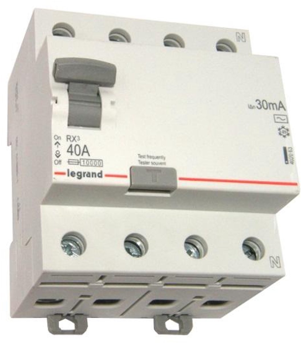 Legrand RX3 - Differentieelschakelaar - 40A - 30mA - 4P