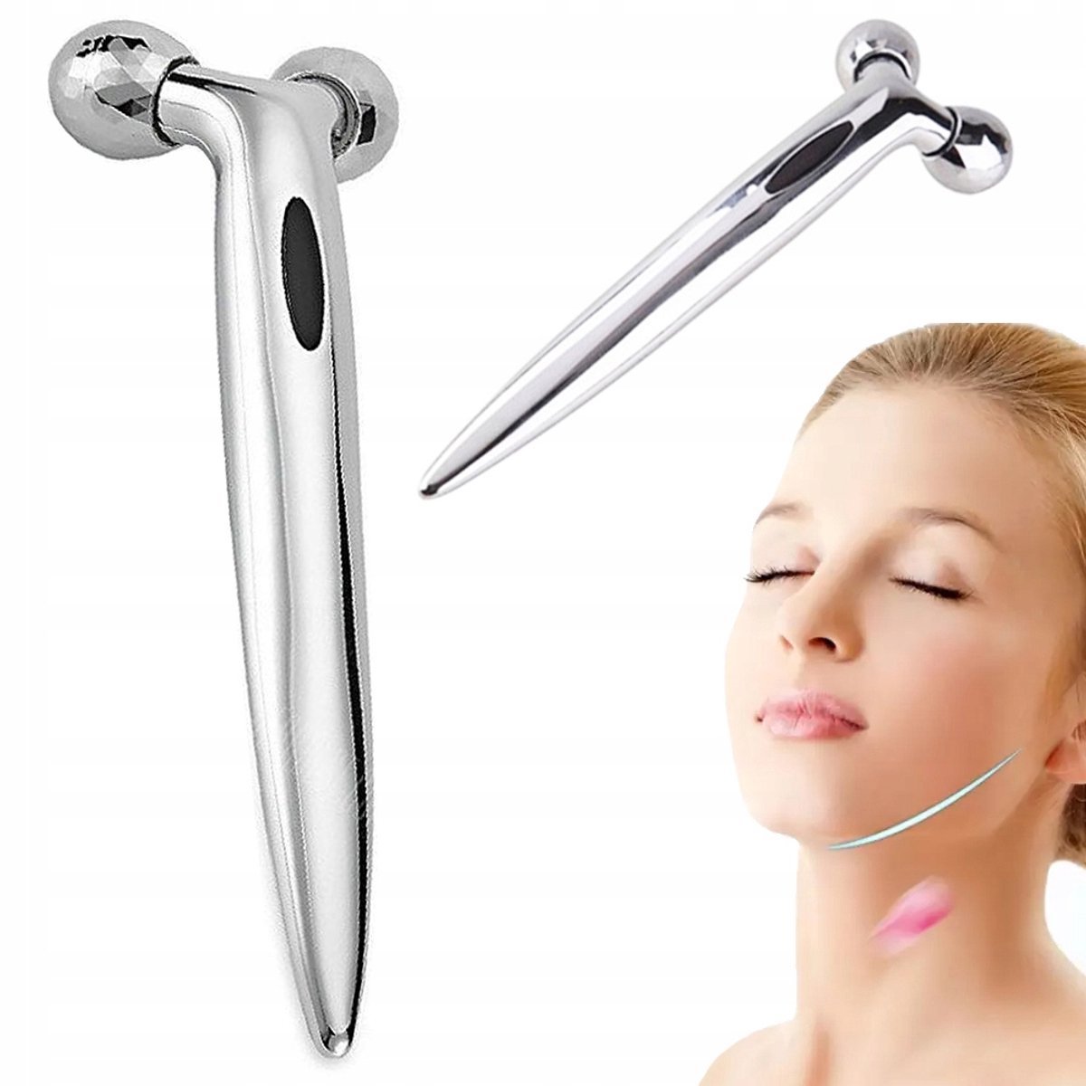 3D-roterende- gezichtsmassageapparaat- Massage- Gezicht