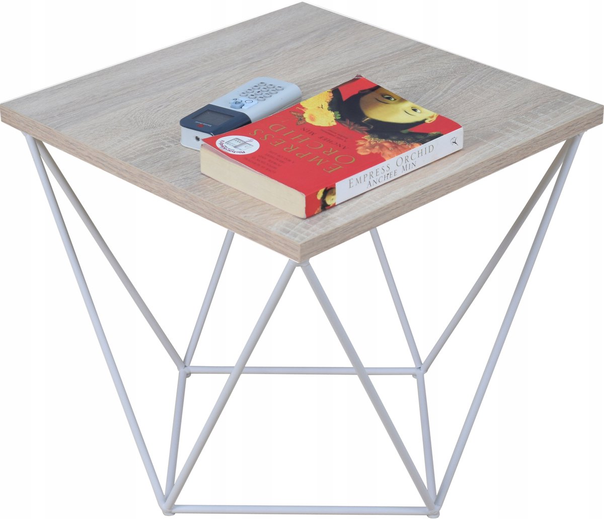 FutuStal - Stalen Draden Tafel - Mat Wit - Dąb Sonoma