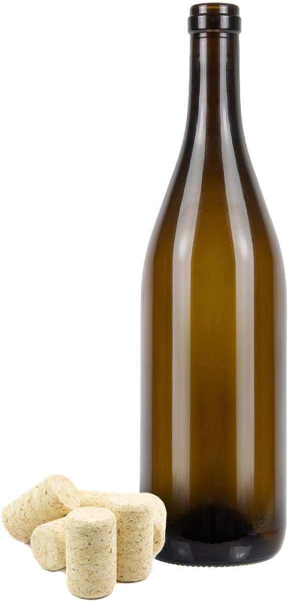 Bimberek - Wijnfles - 750ml - Bruin - Glazen Fles van Bimberek — afbeelding 2