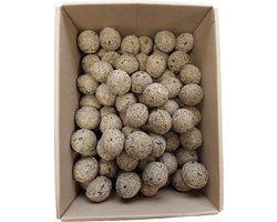 Voerwaarts - Mezenbollen - Vetbollen zonder netjes - 200 stuks in doos - vogelvoer