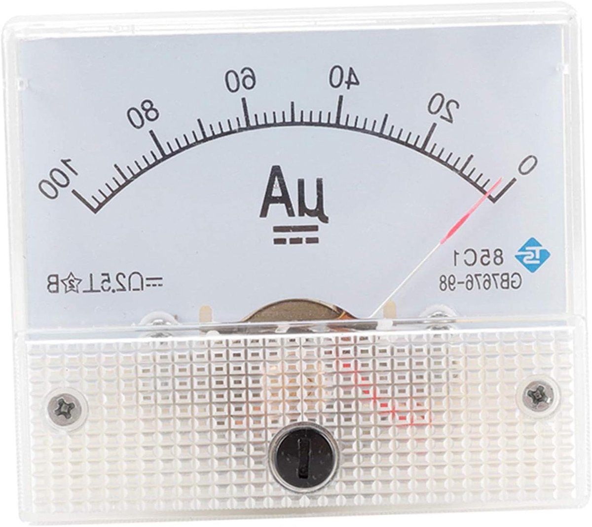 Analoge Ampèremeter - Stroommeter DC - Elektrische systemen bewaken - Nauwkeurigheid klasse 2.5 - 63 x 56 x 58 mm