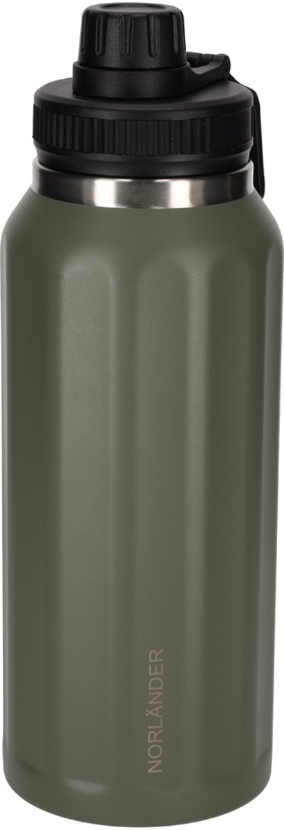 Norländer Thermofles Hamar 900 Ml 2.0 - Rvs Drinkfles Dubbelwandig met Draaghengsel - Groen