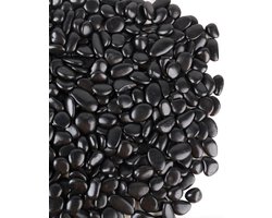 Zwarte kiezels voor planten 2 pond bulkzak aquarium grind 0.8 "- 1.2" decoratieve gepolijste aquarium steen