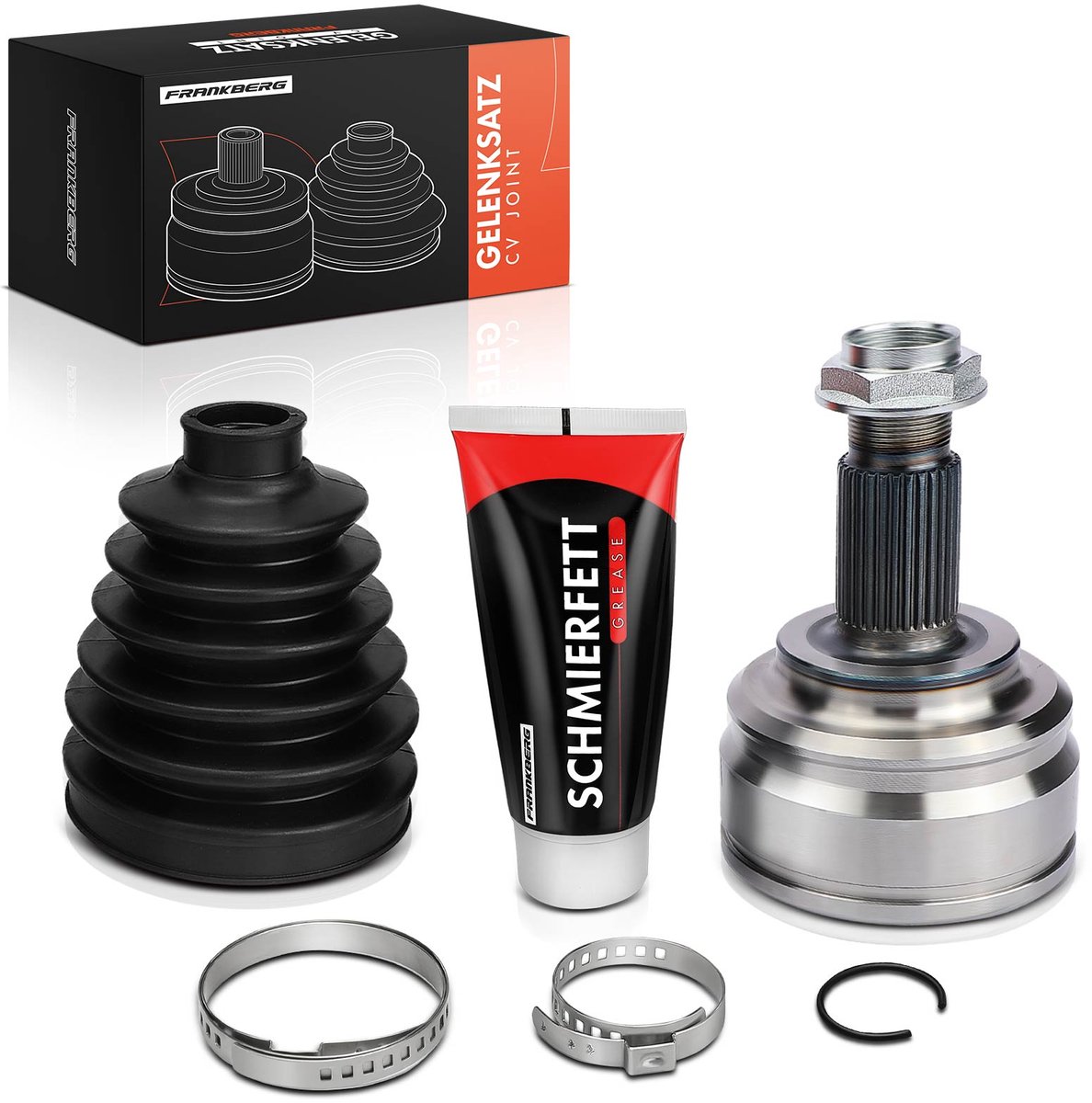 Frankberg 1x Cardanas Koppelstuk Set Vooras voor BMW X5 E53 30L 44L