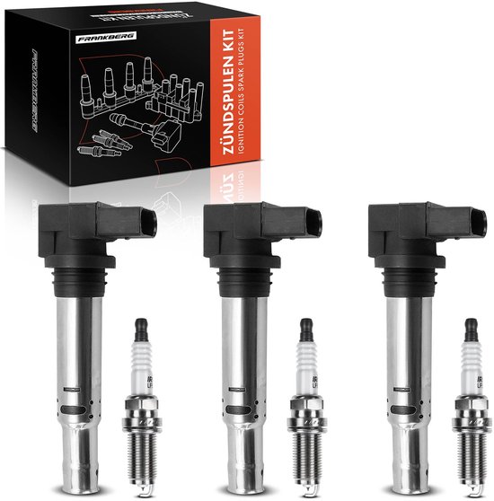 Frankberg 3x ontstekingsspoel+3x bougie voor VW