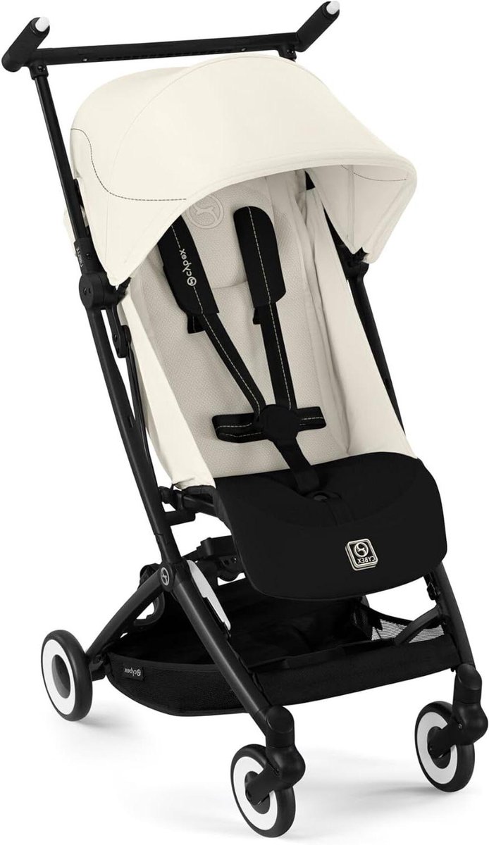 Reisbuggy Libelle - Lichtgewicht buggy - Compact reizen - Eenvoudig inklapbaar - 63 kg - Canvas Wit