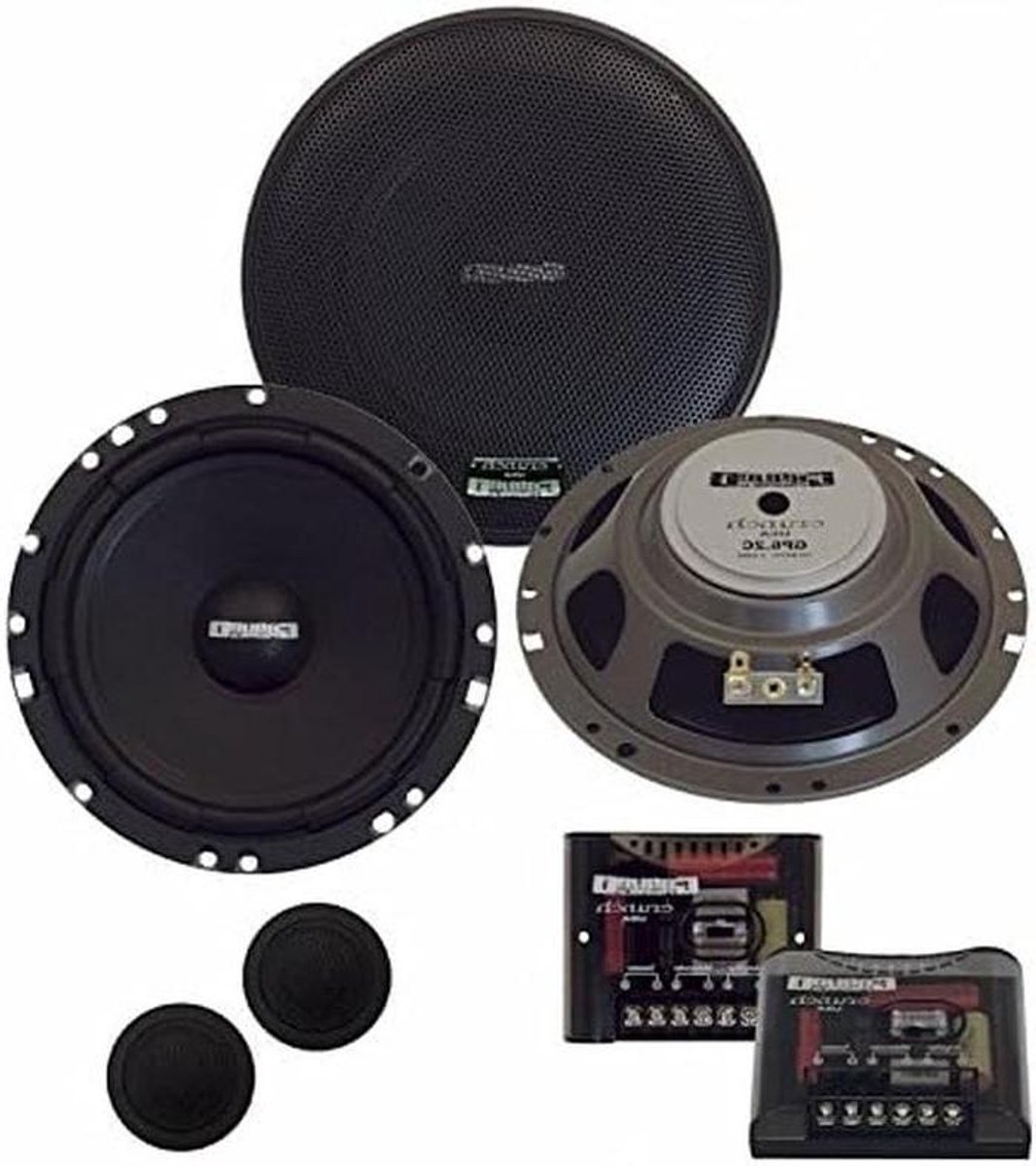 Auto Luidsprekers - Autospeakers Speakerset - Muziek Luisteren Auto - Plat Systeem - 16 cm - Zwart