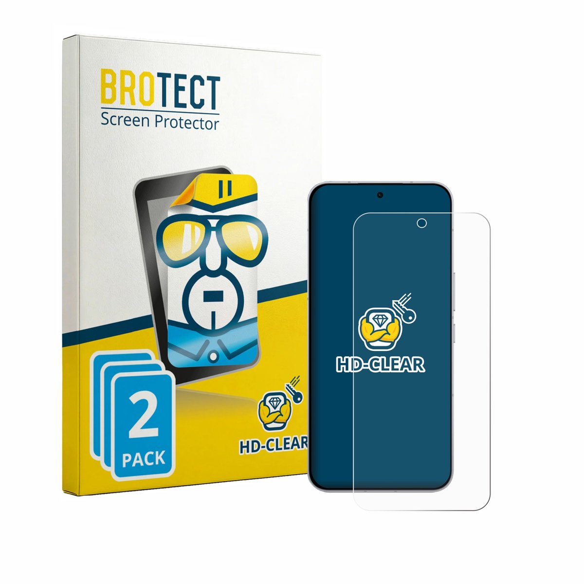 BROTECT - Screenprotector voor Oppo K15 Pro Plus - Folie Beschermfolie transparant 2 Stuks