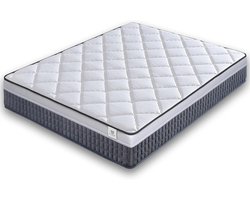 MemoryVex Matras 90 x 200 cm, omkeerbaar, voor winter/zomer, eenpersoonsbed, mijtdicht en ademend, flexibele kern, gemiddelde hardheid, model Xstar, hoogte 30 cm