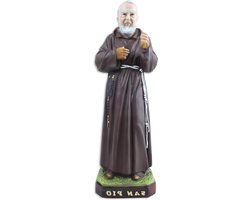 Proposte Religiose Beeldje van de Heilige Opias van kunsthars, hoogte 50 cm, handbeschilderd.