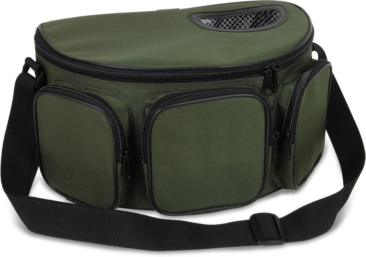 Vliegenvanger mand - Vis bewaar tas - Vissen bewaren - Uitneembaar inzetstuk - 10 Liter - Groen