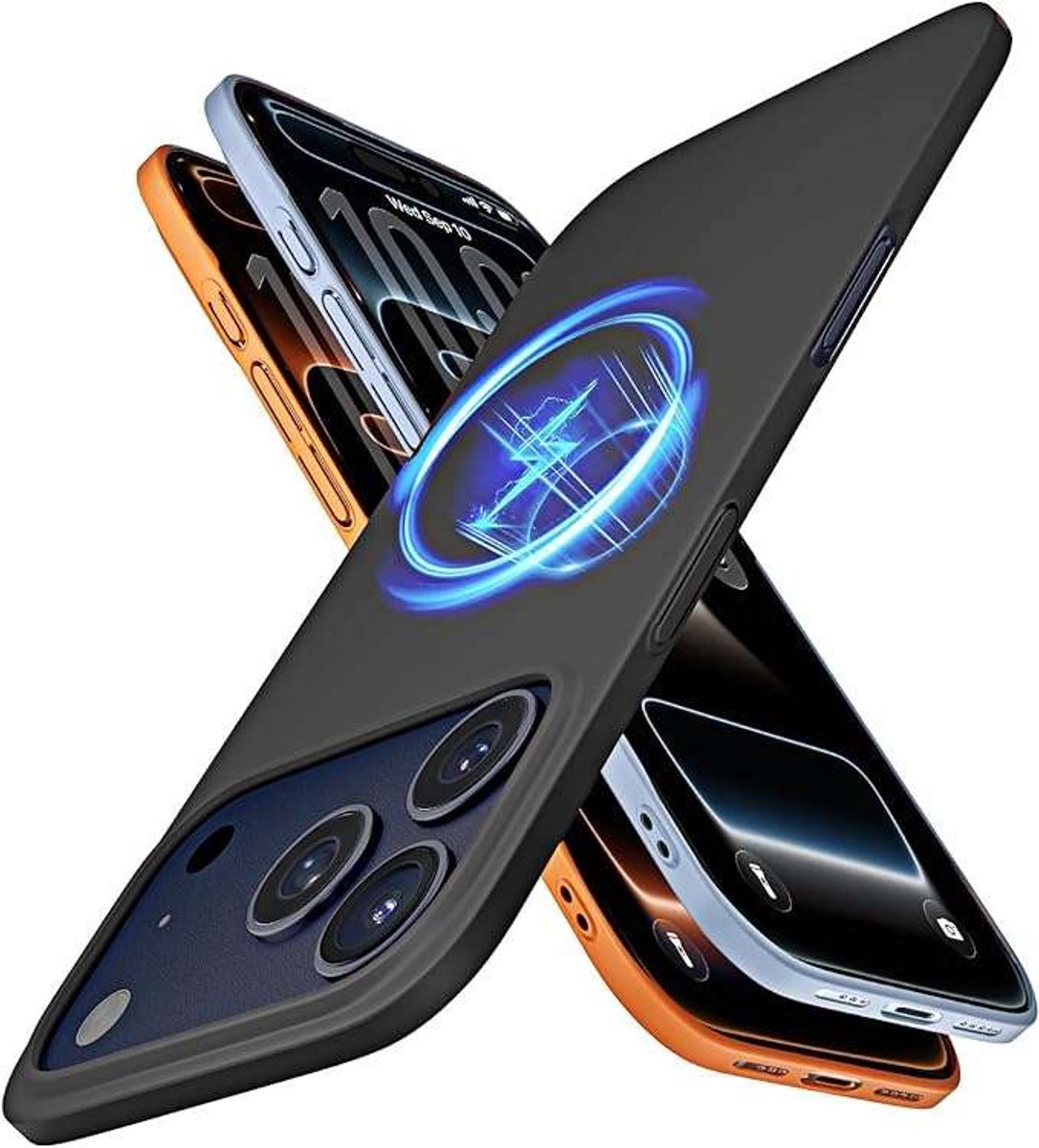 Lisen - Hoesje voor Mobiele Telefoon - iPhone 17 Pro - MagSafe - Siliconen Mat - Zwart