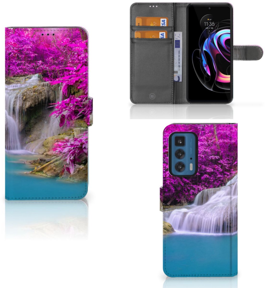 Motorola Edge 20 Pro Flip Cover Waterval