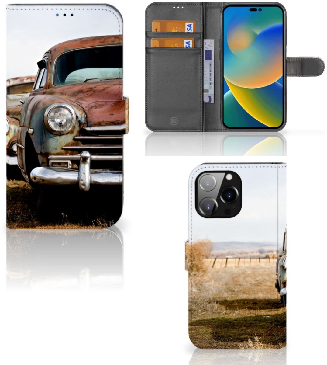 iPhone 14 Pro Max Telefoonhoesje met foto Vintage Auto