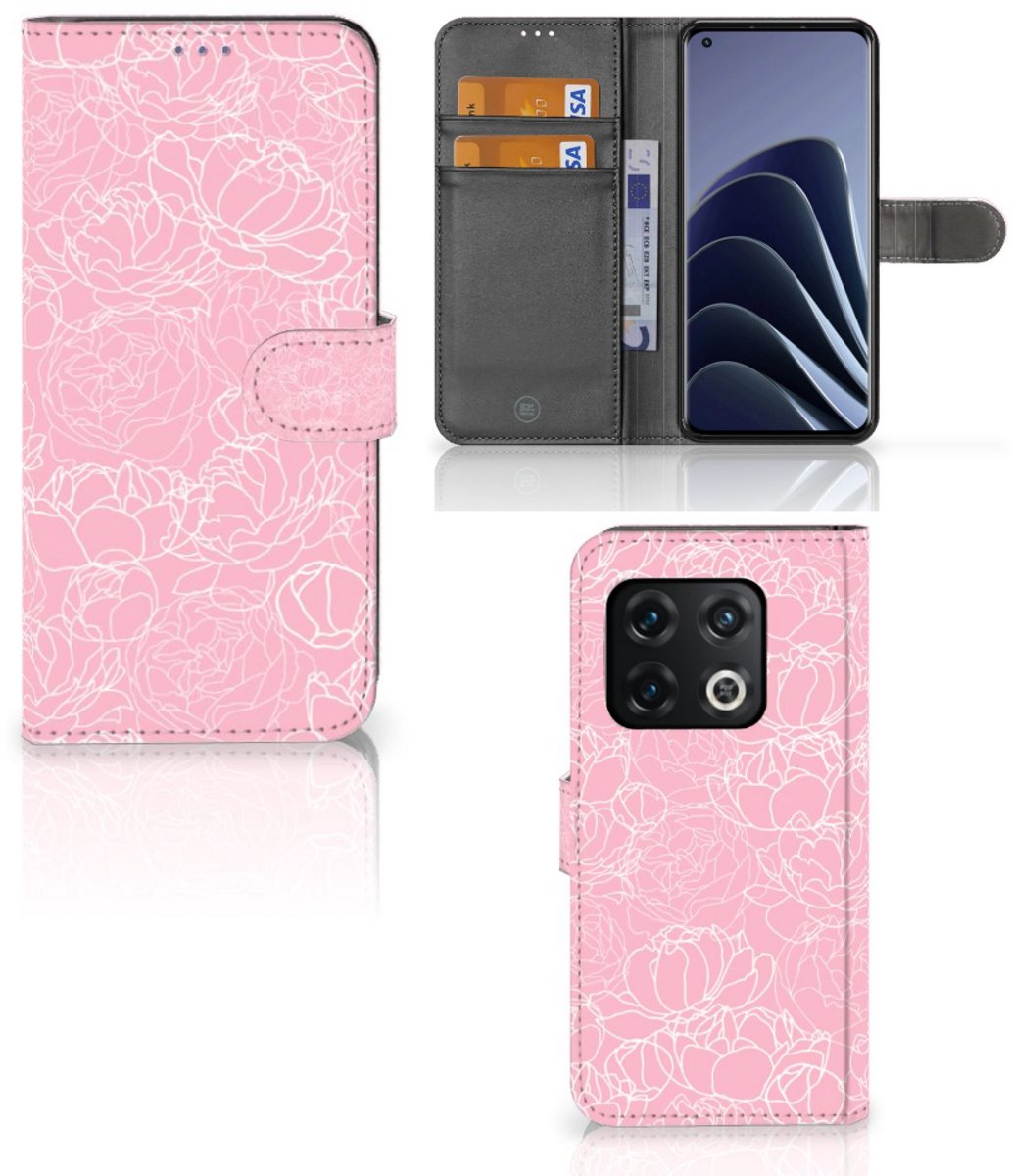 OnePlus 10 Pro Hoesje White Flowers