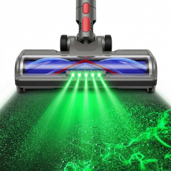 Stofzuigerborstel - Aangedreven Zuigmond Geschikt voor Dyson Steelstofzuiger V7/V8/V10/V11/V15/G5 - Vloerzuigmond - Stofzuigermondstuk - Stofzuigeraccessoires - Blauw