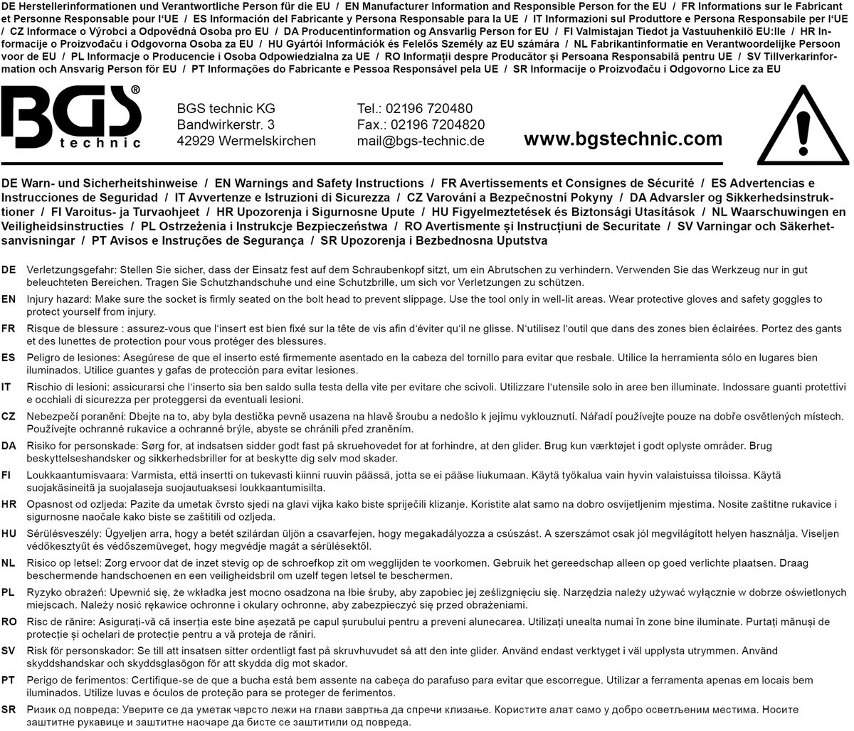 BGS Dopsleuteldop twaalfkant - 1/4 - 5/16