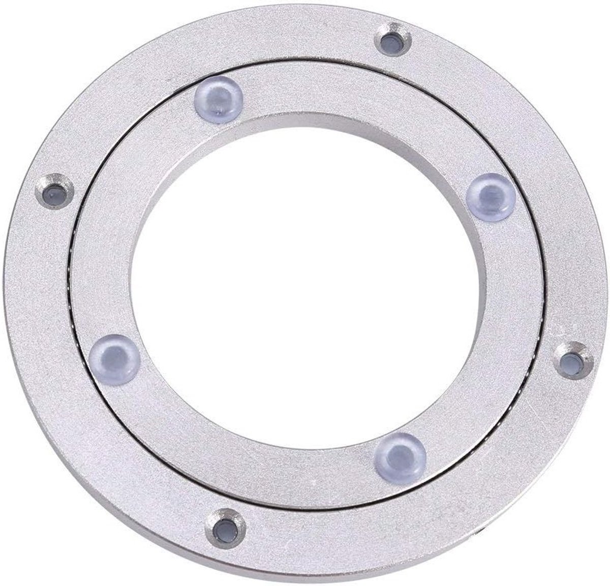Robuuste Aluminium Rotating Bearing Draaitafel voor Eetkamers - Soepele 4 Inch Swivel Plate, Ideaal voor Thuisgebruik en Feestjes