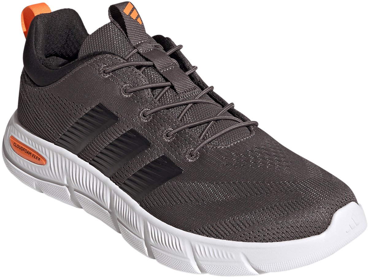 adidas Cloudfoam Flex Elastic Laces Heren Sneaker Wide KK3486 Grijs