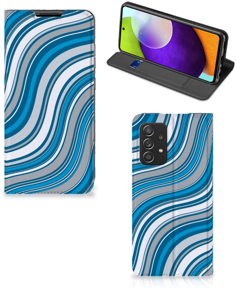 Samsung Galaxy A52 Hoesje met Magneet Waves Blue