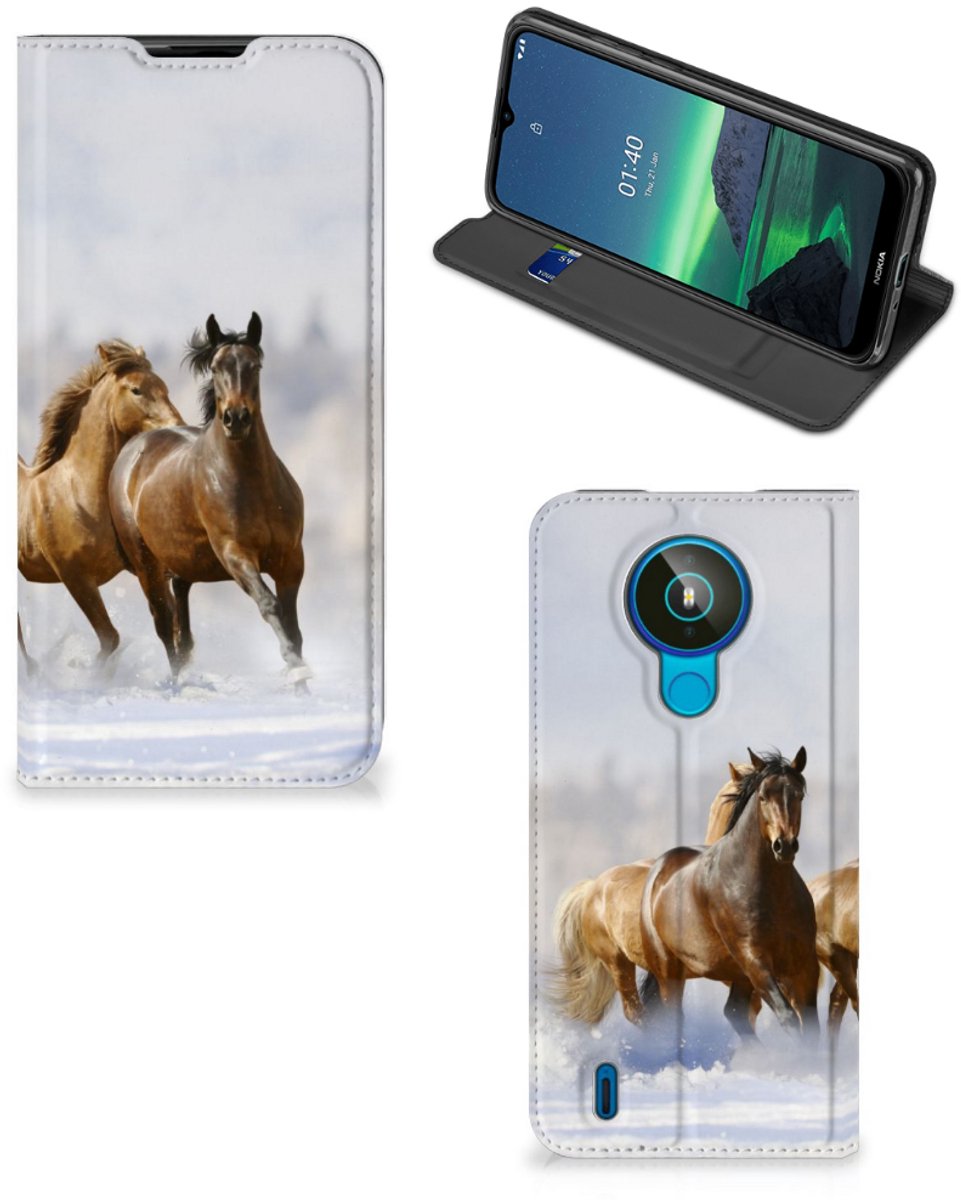 Nokia 1.4 Hoesje maken Paarden