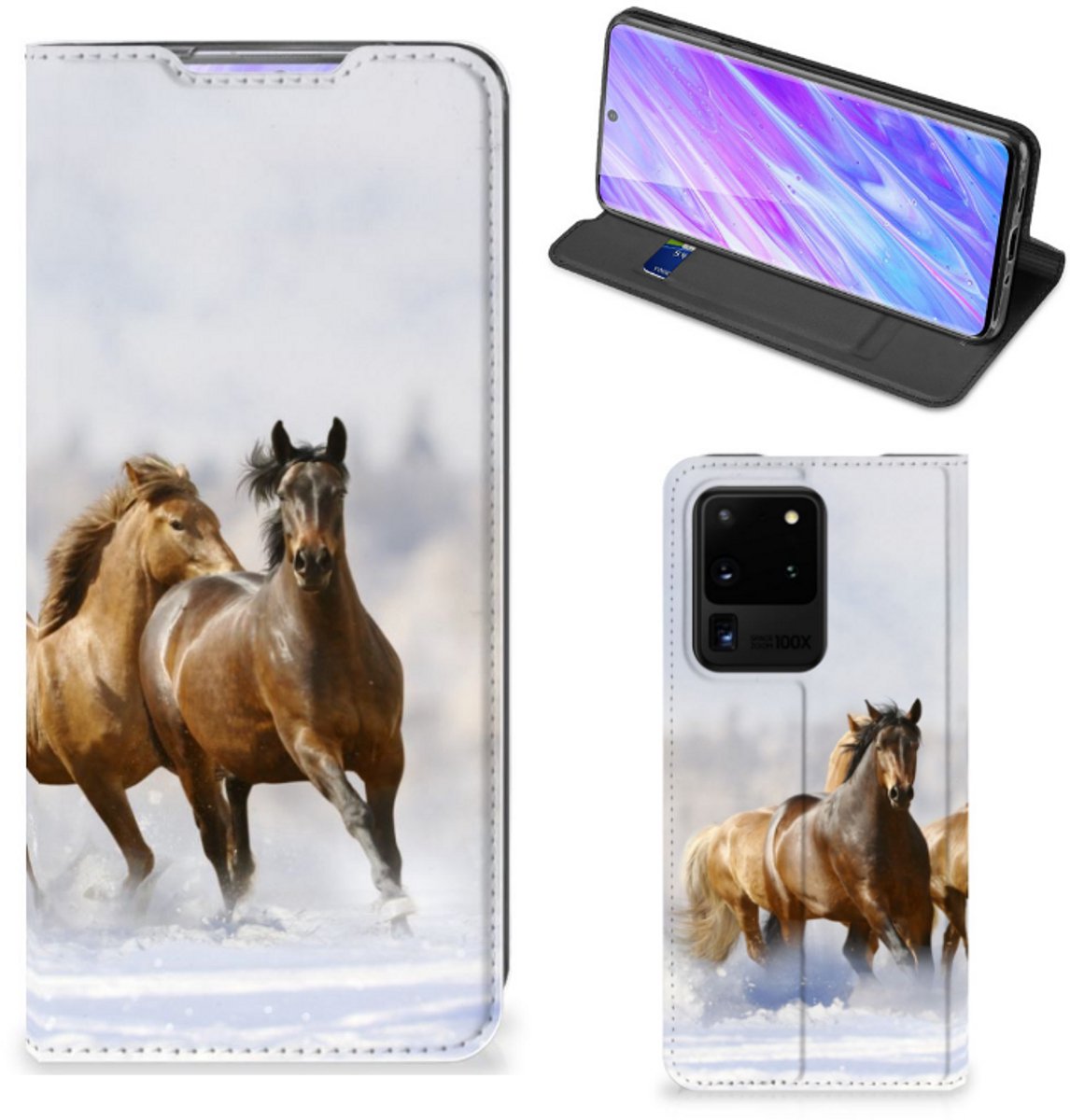 Samsung Galaxy S20 Ultra Hoesje maken Paarden