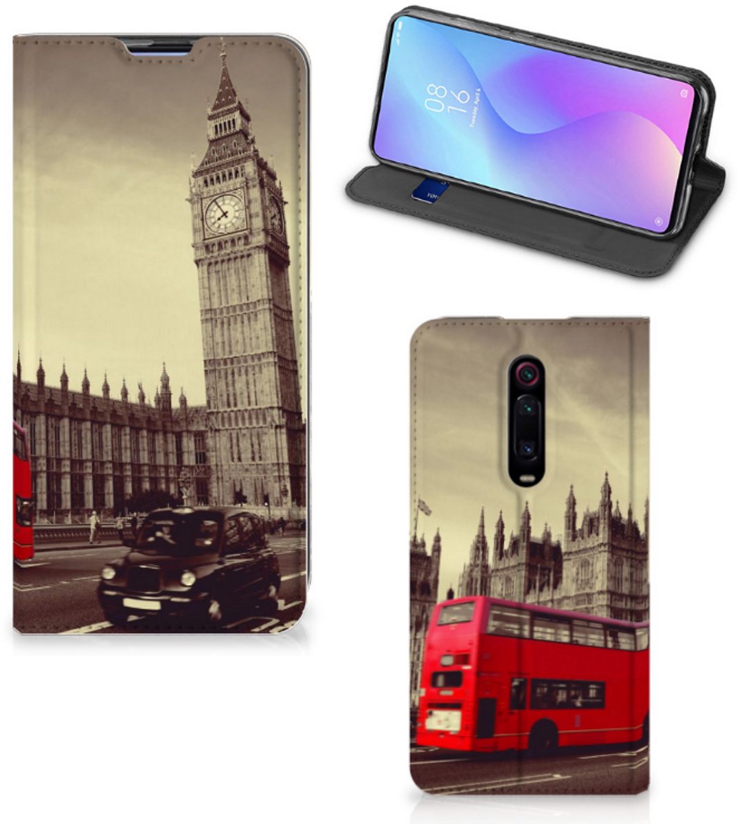 Standcase Hoesje voor Xiaomi Redmi K20 Pro Book Cover Londen