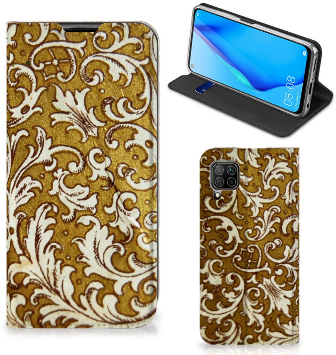 Telefoon Hoesje Huawei P40 Lite Barok Goud